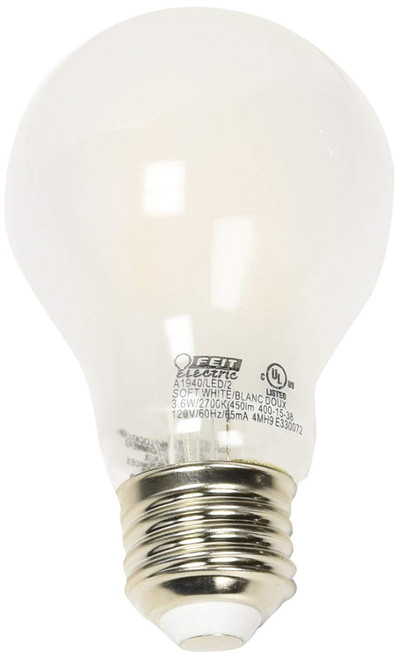 Feit A1940/LED/2 40 Watt Equivalent A19 Frost Filament Led