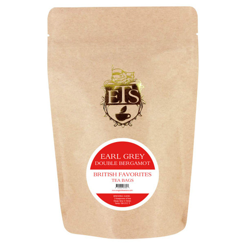 English Tea Store Loose Leaf, Double Bergamot Earl Grey Tea Pouches - 4oz, 4 Ounce English Tea Store Loose Leaf, Double Bergamot Earl Grey Tea Pouches - 4oz, 4 Ounce