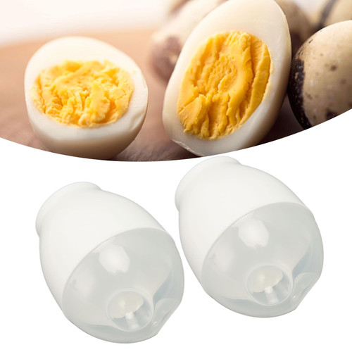 2PCS Microwave Egg Cooker Microwave Egg Maker Egg Boiling Case Microwavable Poacher ABS Portable Mini Quick Egg Boiling Cooking Cup for Kitchen Breakfast