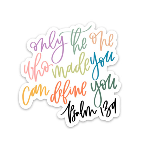 Swaygirls faith magnet | Christian magnet | Religious magnets | Faith fridge magnets | Bible verse quotes | Only the One who made you can define you | Psalm 139 Swaygirls faith magnet | Christian magnet | Religious magnets | Faith fridge magnets | Bible verse quotes | Only the One who made you can define you | Psalm 139