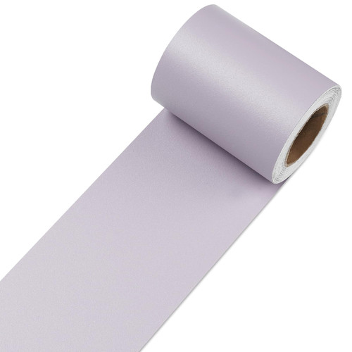 Decotalk Wallpaper Border Peel and Stick Purple Border Wallpaper 3"x236" Wallpaper Border for Bathroom Solid Purple Wallpaper Self Adhesive Mirror Frame Border Wall Decor Wall Paper Border Removable