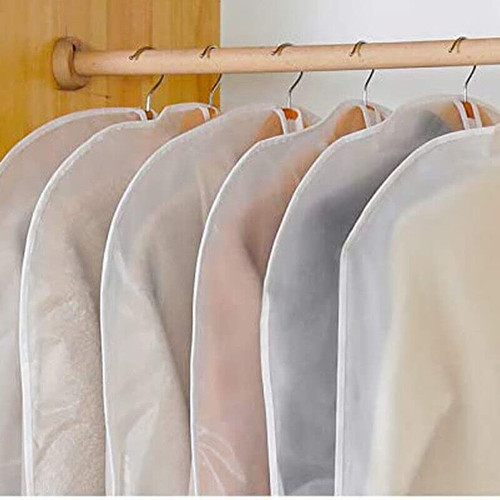 5PCS Garment Bags Dress Bag for Storage,Clothes Garment Suit Dress Wardrobe Storage Bag Dust-Cover Case Coat Protect,Dust-proof Plastic Clear Cloth Cover Suit/Dress Garment Bag Storage Protector