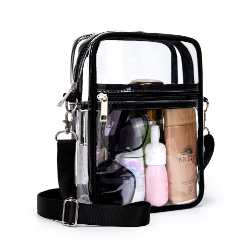 Oflamn Clear Bag Stadium Approved - Clear Purses for Women Stadium Crossbody Concert Bag for Sports Events Game Day