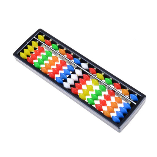 AKOAK Plastic Abacus 13 Digits Rods with Colorful Beads Abacus Arithmetic Soroban Calculating Tool for Kids with Stylus