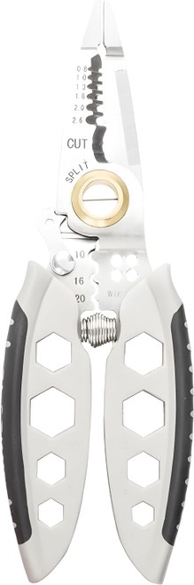 Wire Strippers For Electricians,7-Inch Multipurpose Wire Stripper, Wire Strippers And Crimping Tool,4 In 1 Wire Strippers-Stripping Cutting Crimping Splitting