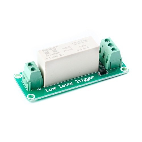 EC Buying 1 Channel 12V Low Level Trigger Solid State Relay Module 1 Way Low Trigger Solid State Relay Single Phase Relay DC Controlled DC Electric Relay 5A 12V