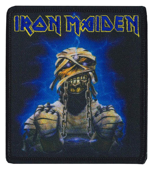 C&D Visionary Iron Maiden Mummy Lightning Patch, Black, Blue