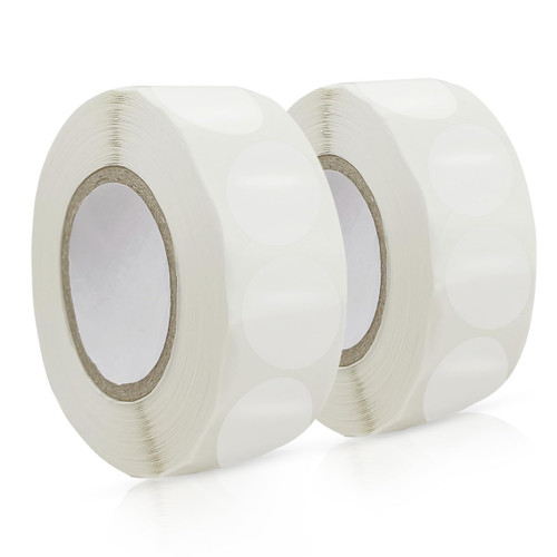 2000 Pack Clear Package Seals Stickers 1000 Pack Per Roll Round Circle Wafer Seal Labels Envelope Seal Transparent Envelope Tab Sealer and Retail Package Self Adhesive Seal Label Sticker (1 Inch)