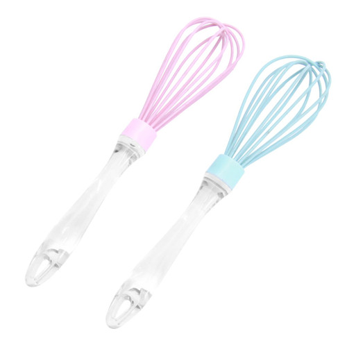2pcs Kitchen Gadget Manual Blender Hand Blender Egg Beaters Egg Blender Cream Mixer Sauce Mixer Whisk Blenders Baking Tools Kitchen Hand Mixer Eggbeater Handheld Small re-usable
