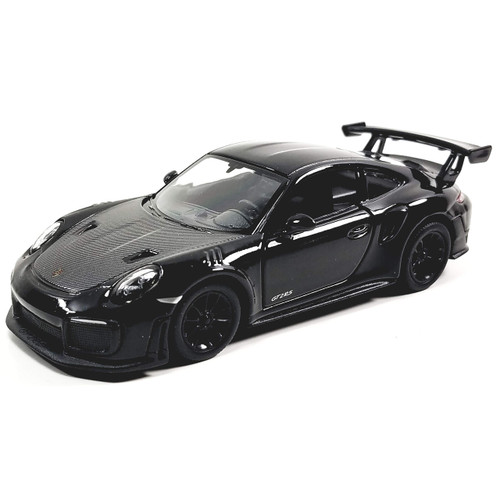 Kinsmart 2010 Porsche 911 GT2 RS Triple Black 1/36 Scale Diecast Metal Model Toy Sports Car