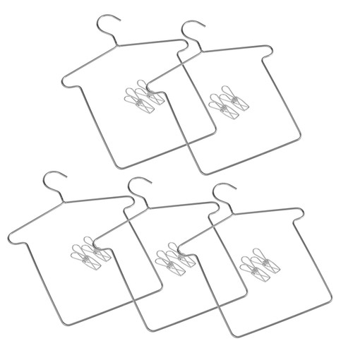 ERINGOGO 5 Sets Doll Hanger Mini Dolls Baby Hangers with Clips 20cm Doll Girls Hangers Infant Hangers Baby Coat Hangers Shirt Hangers Doll Clothes Rack Baby Girl Toy Room Iron Wardrobe ERINGOGO 5 Sets Doll Hanger Mini Dolls Baby Hangers with Clips 20cm Doll Girls Hangers Infant Hangers Baby Coat Hangers Shirt Hangers Doll Clothes Rack Baby Girl Toy Room Iron Wardrobe