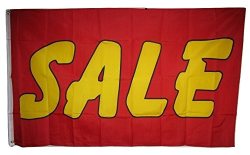3x5 Advertising Red Yellow Sale Flag 3'x5' Banner Brass Grommets House Banner Brass Grommets Fade Resistant Double Stitched Premium Quality Nylon