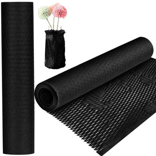 Honeycomb Packing Paper Honeycomb Cushioning Wrap Roll Recyclable Wrapping Paper Kraft Packaging Paper for Package Moving House Shipping Breakables, 30CMX15M
