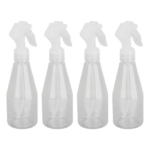 FILFEEL 4pcs Plastic Mist Bottle, Refillable Empty Clear Small Spray Bottle for Skin Care Watering Cleaning 200ml