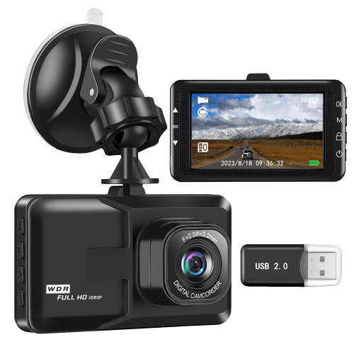Dash Camera for Cars, Dashcam 1080P FHD Dash Cam Front 3 inch Screen Dashboard Camera with 120° Wide Angle, Super Night Vision, Loop Recording, Motion Detection, WDR, G-Sensor, Parking Monitor Dash Camera for Cars, Dashcam 1080P FHD Dash Cam Front 3 inch Screen Dashboard Camera with 120° Wide Angle, Super Night Vision, Loop Recording, Motion Detection, WDR, G-Sensor, Parking Monitor