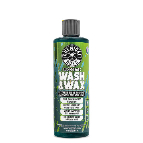 Chemical Guys CWS10216 Sudpreme Wash & Wax Extreme Shine Foaming Car Wash Soap (Safe for Cars, Trucks, SUVs, Motorcycles, RVs & More) 16 fl oz Chemical Guys CWS10216 Sudpreme Wash & Wax Extreme Shine Foaming Car Wash Soap (Safe for Cars, Trucks, SUVs, Motorcycles, RVs & More) 16 fl oz