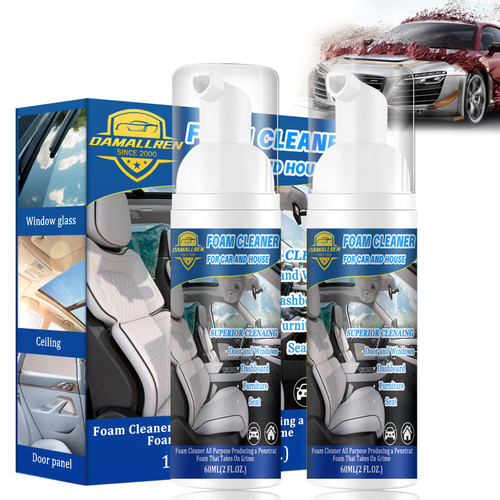 Foam Cleaner For Car, 2 Pack Interior Car Cleaning Kit for Car and House, Car Interior Cleaner Remove Stain from Leather, Carpet, Upholstery, Fabric, Lemon Flavor Car Detailing Kit Interior Cleaner Foam Cleaner For Car, 2 Pack Interior Car Cleaning Kit for Car and House, Car Interior Cleaner Remove Stain from Leather, Carpet, Upholstery, Fabric, Lemon Flavor Car Detailing Kit Interior Cleaner