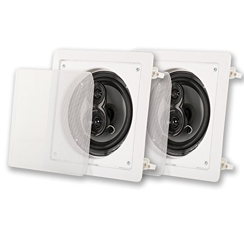 Acoustic Audio CSi63S in Wall/Ceiling 6.5" Speaker Pair 3 Way Home Theater Speakers