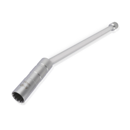 CXCCOI 14mm Magnetic Swivel Spark Plug Socket - 3/8" Drive x 12" Extended Thin Wall Spark Plug Socket with 12 Point - Professional Spark Plug Removal Tool for Most Vehicles