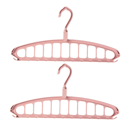 MAGICLULU 2pcs Iridescent Tray Wardrobe Finger Nail Jewelry Folding Clothes Hanger Non-Slip Clothes Hangers Clothes Rack Hangers for Clothes Folding Hanger Wall Drying Rack Storage to Rotate