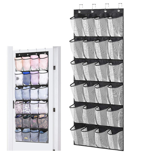 LokweeTal Over Door Shoe Storage 24 Mesh Pockets Over the Door Organiser for Shoes Multifunctional Hanging Shoe Rack Storage for Bedroom,BathroomHanging Shelves LokweeTal Over Door Shoe Storage 24 Mesh Pockets Over the Door Organiser for Shoes Multifunctional Hanging Shoe Rack Storage for Bedroom,BathroomHanging Shelves