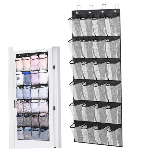 heiheiyo Over Door Shoe Storage 24 Mesh Pockets Over the Door Organiser for Shoes Multifunctional Hanging Shoe Rack Storage for Bedroom, Living Room heiheiyo Over Door Shoe Storage 24 Mesh Pockets Over the Door Organiser for Shoes Multifunctional Hanging Shoe Rack Storage for Bedroom, Living Room