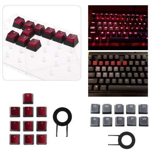 staol Keycaps, 10Pcs/Pack Keycaps for Corsair K70 K65 K95 RGB Strafe Mechanical Keyboard