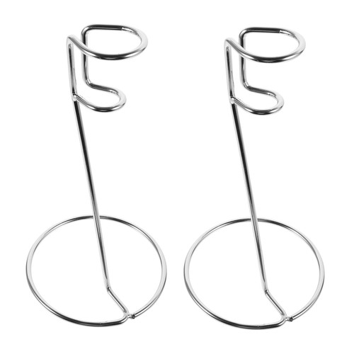 GOOHOCHY 2pcs Milk Frother Stand Frother Holder Stand Milk Beater Eggbeater Rest for Home Coffee Electric Milk Frother Handheld Mixer Foam Maker Rack Small Stand Mini Foamer Stainless Steel