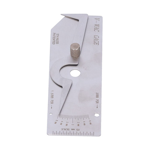 Welding Gauge,V WAC Type Undercut Gauge Single Fillet Weld Depth Gauge,Wire Gauge Measurement Tool Welding Measure Inspection Tools Weld Measuring Tool (Metric System)