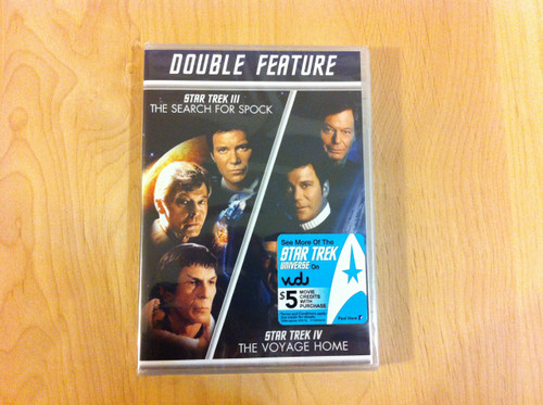 Star Trek III - The Search for Spock / Star Trek IV The Voyage Home DOUBLE FEATURE Star Trek III - The Search for Spock / Star Trek IV The Voyage Home DOUBLE FEATURE