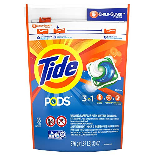 Tide Pods Laundry Detergent Pacs, Original, 35 Count (Packaging May Vary)