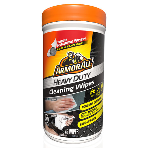 Armor All Heavy Duty Cleaning Wipes, Interior & Exterior Car Cleaning Wipes  75 Count