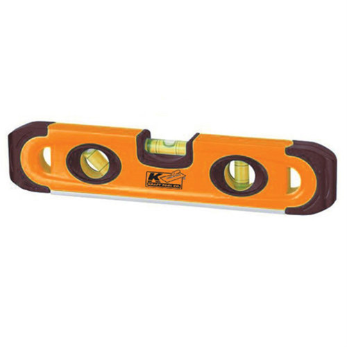 Kraft Tool Sands Level & Tool Co. SLPT12M 9 Contractor Magnetic Plastic Torpedo Level (3 Vials)