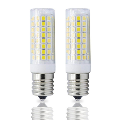 HXMLIHB 8W E17 LED,800Lm, AC120V,80W Halogen Equivalent Bulb,Dimmable E17 Bulb for Microwave Oven Over Stove Appliance,Daylight White 6000K(Pack of 2)