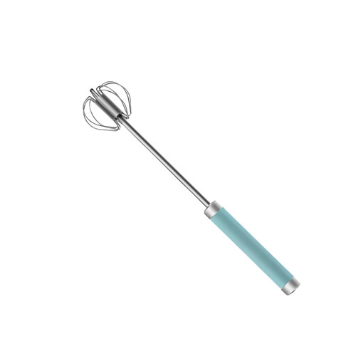 WANGJIAOID Stainless Steel Semi-Automatic Whisk, Automatic Kitchen Mixer, Hand Push Rotary Whisk Blender, Kitchen Egg Milk Mixer Stirrer for Blending?14inch? (Blue) WANGJIAOID Stainless Steel Semi-Automatic Whisk, Automatic Kitchen Mixer, Hand Push Rotary Whisk Blender, Kitchen Egg Milk Mixer Stirrer for Blending?14inch? (Blue)