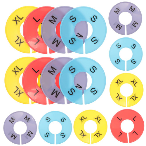 Outanaya 20pcs Size Separator Clothing Rack Dividers Clothing Size Dividers Nursery Closet Dividers Convenient Closet Dividers Coat Hangers Closet Supplies Hang Clothes Plastic Wardrobe