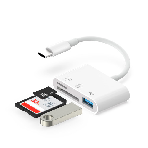 SD Card Reader USB C, Memory Card Reader, SD Card Reader for iPhone 15/Laptop,Type C SD Card Reader for Galaxy, Android Devices and More Type C/USB-C Devices