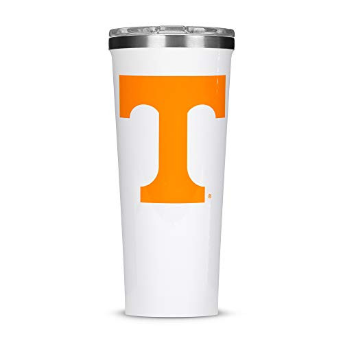 Corkcicle Tumbler - 24oz NCAA Triple Insulated Stainless Steel Travel Mug, University of Tennessee Volunteers, Big Logo Corkcicle Tumbler - 24oz NCAA Triple Insulated Stainless Steel Travel Mug, University of Tennessee Volunteers, Big Logo