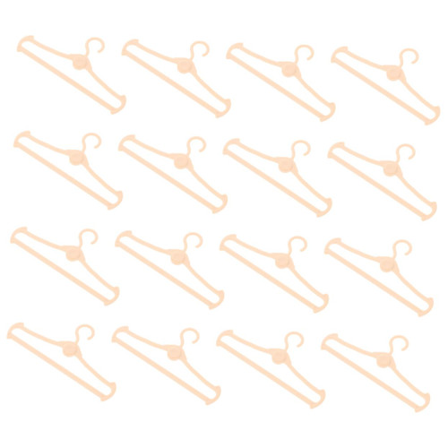 Totority 60pcs Doll Hanger Clothes Rack Hangers Doll Clothes Hanger Doll Clothes Holder Small Clothing Rack Doll Outfit Rack Mini House Supplies Miniature Hanger Baby 7c Accessories Plastic