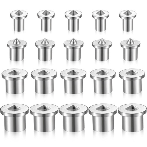 Dowel and Tenon Center Transfer Plugs Doweling Centering Pins Transfer Plugs Drill Hole Tool for Woodworking Tool Accessories (20 Pieces,1/4 5/16 3/8 1/2 Inch)