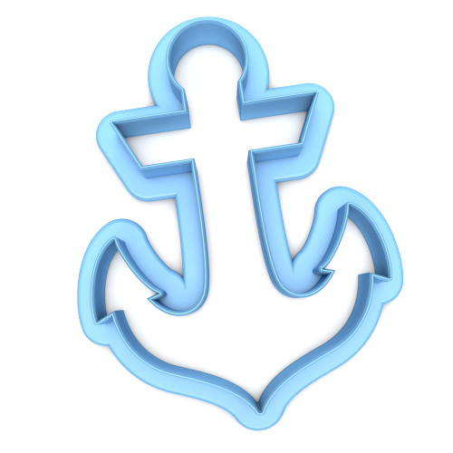 Sweet Prints Inc Anchor (outline) Cookie Cutter - Dishwasher Safe (3")