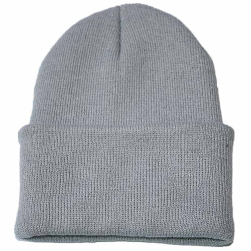 BCDlily Knit Winter Hat Casual Slouchy Cuffed Beanie Cap Warm Ski Hats for Men Women Unisex (Gray)