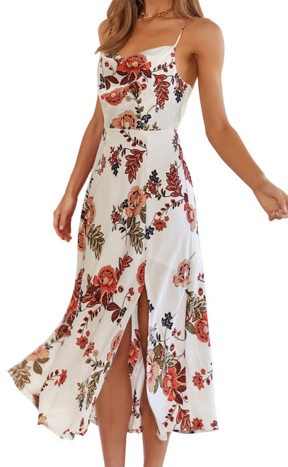 Women's Sleeveless Spaghetti Strap Satin Wedding Guest Party Dress Cocktail Evening Cowl Neck Backless Midi Formal Dresses
(S, White Floral) Women's Sleeveless Spaghetti Strap Satin Wedding Guest Party Dress Cocktail Evening Cowl Neck Backless Midi Formal Dresses
(S, White Floral)