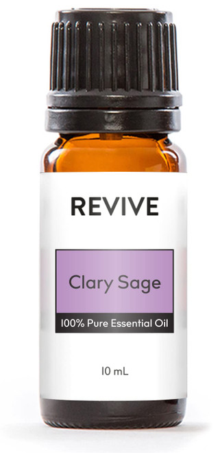 Clary Sage Essential Oil by REVIVEEO - 100% Pure Therapeutic Grade, for Diffuser, Humidifier, Massage, Aromatherapy, Skin & Hair Care
