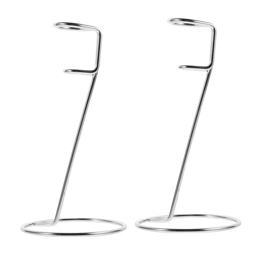 BRIGHTFUFU 2pcs Milk Frother Stand Egg Mixer Rack Egg Beater Holder Milk Foamer Stand Milk Frother Holder Wand Stand Frother Holder Stand Electric Whisk Stainless Steel Kitchenware Coffee