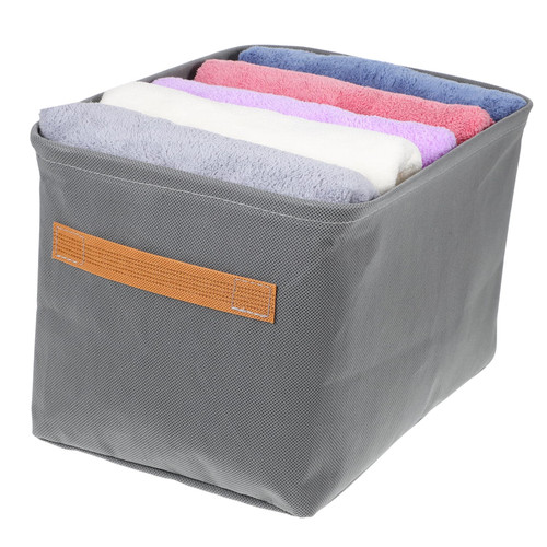 ULDIGI 3 Pcs Clothes Storage Basket Storage Box Stackable Laundry Baskets Storage Bins Closet Organizers Nursery Basket Clothing Organizer Fabric Storage Bin Foldable Wardrobe