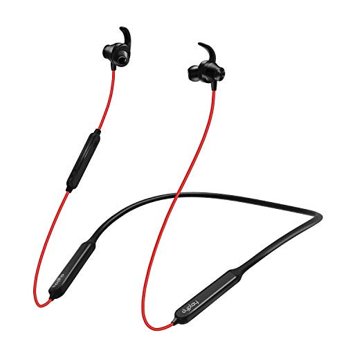 Active Noise Cancelling Earphones, dyplay ANC Sport Bluetooth Headphones with Mic, 15 Hours Playtime, Deep Bass, Waterproof Magnetic Neckband Wireless Earbuds for Sports, Exercise, Running, Gym (Red)