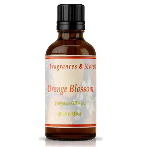 Fragrances & More - Orange Blossom Fragrance Oil for Candle Making 2 oz. (60ml) Candle Scents for Candle Making. Scented Oil for Home. Essential Oils for Soap Making. Aromatherapy Oils.