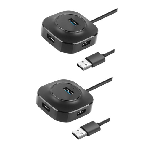 OSALADI 2pcs 4 Ports Hub Connectors to USB to USB Adapter Laptop Accessories Multi USB Charger Multiple USB Charger USB Port Hub USB Splitter USB a Hub USB Hub Extender