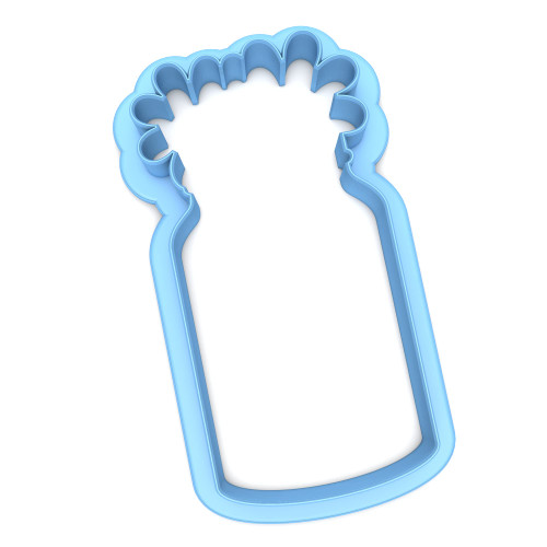 Sweet Prints Inc Mason Jar with Flowers (outline) Cookie Cutter - Dishwasher Safe (4")